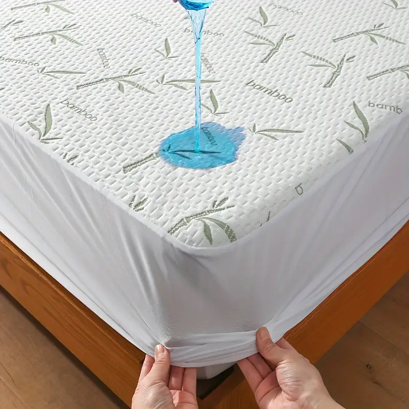 Waterproof Mattress Protector Breathable - 1 adet Bambu Yatak Koruyucu, Nefes