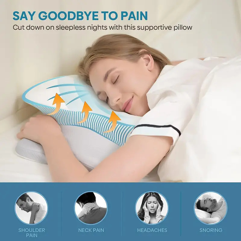 Memory Foam Orthopedic Pillow Neck Pain - Kokusuz Ortopedik Boyun ve Omuz Ağrısı