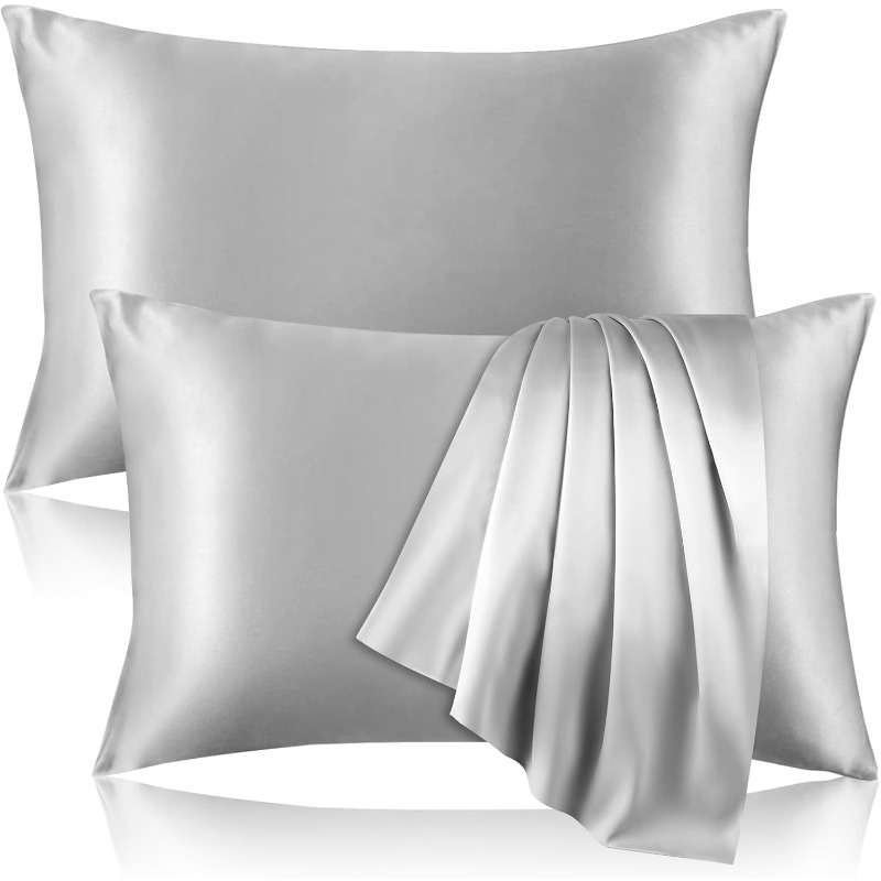Satin Silk Pillowcase Hair Skin - 2 adet Saten İpek Yastık Kılıfı,
