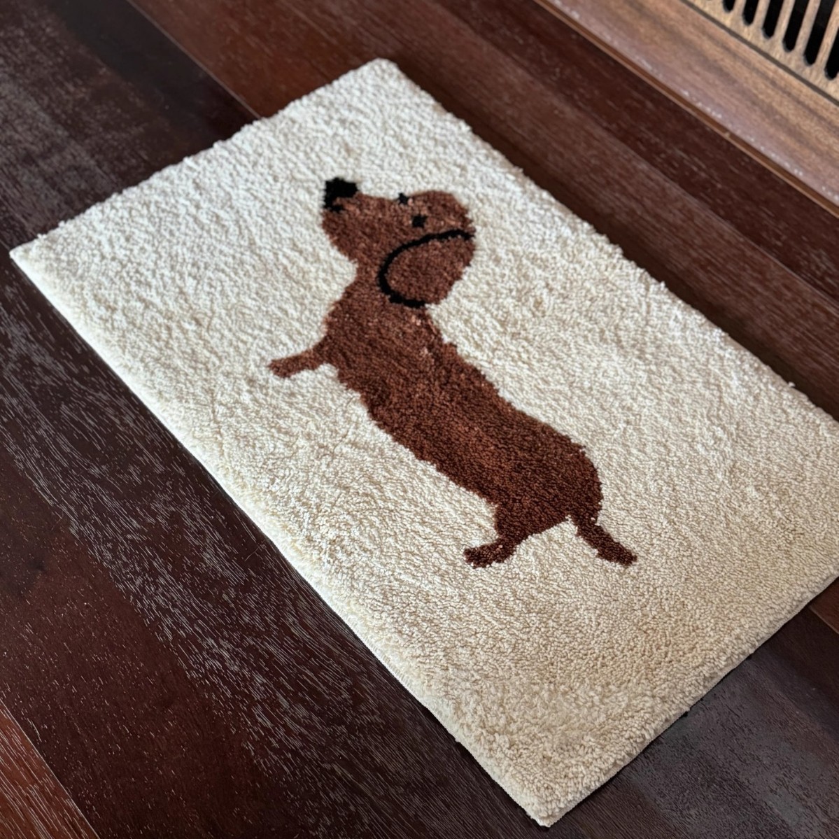 Quick Dry Diatomite Bath Mat - VIKAMA Dachshund Baskı Banyo Paspası Kaymaz