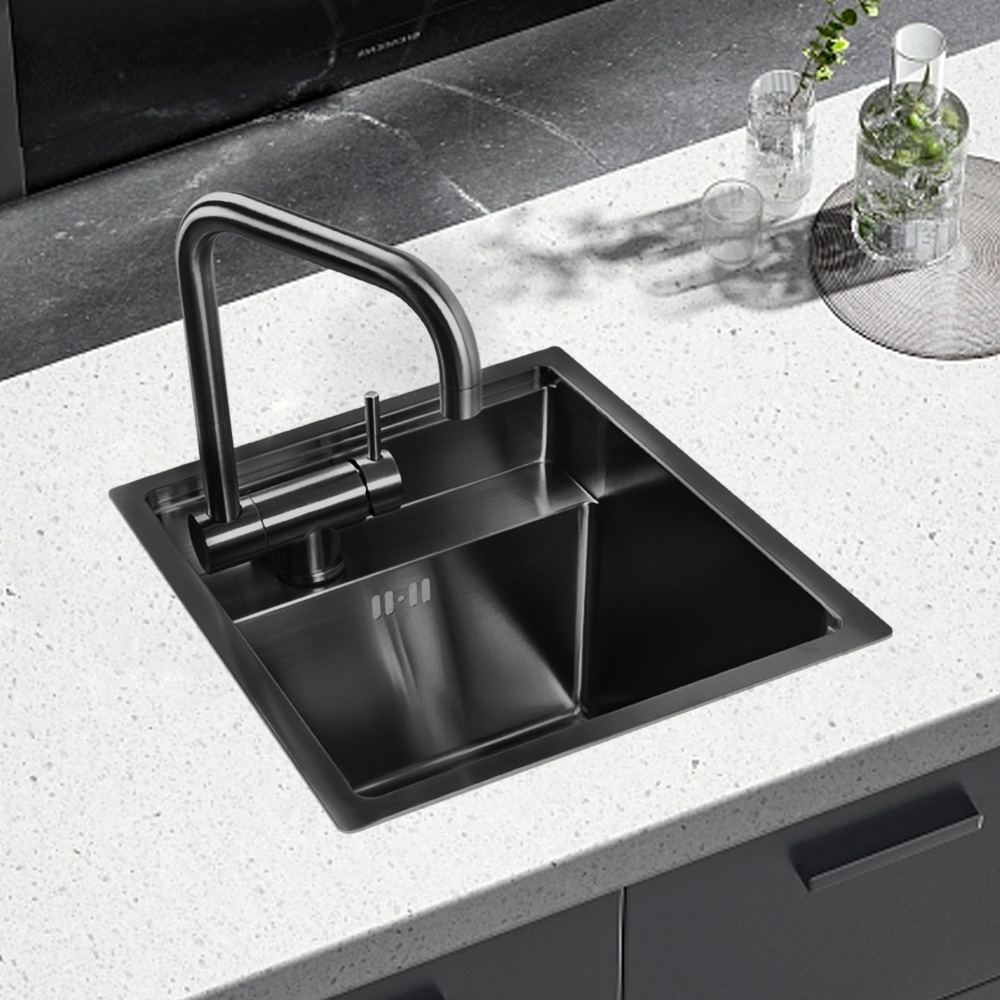 Kitchen - El Yapımı Tekli Dikdörtgen Paslanmaz Çelik