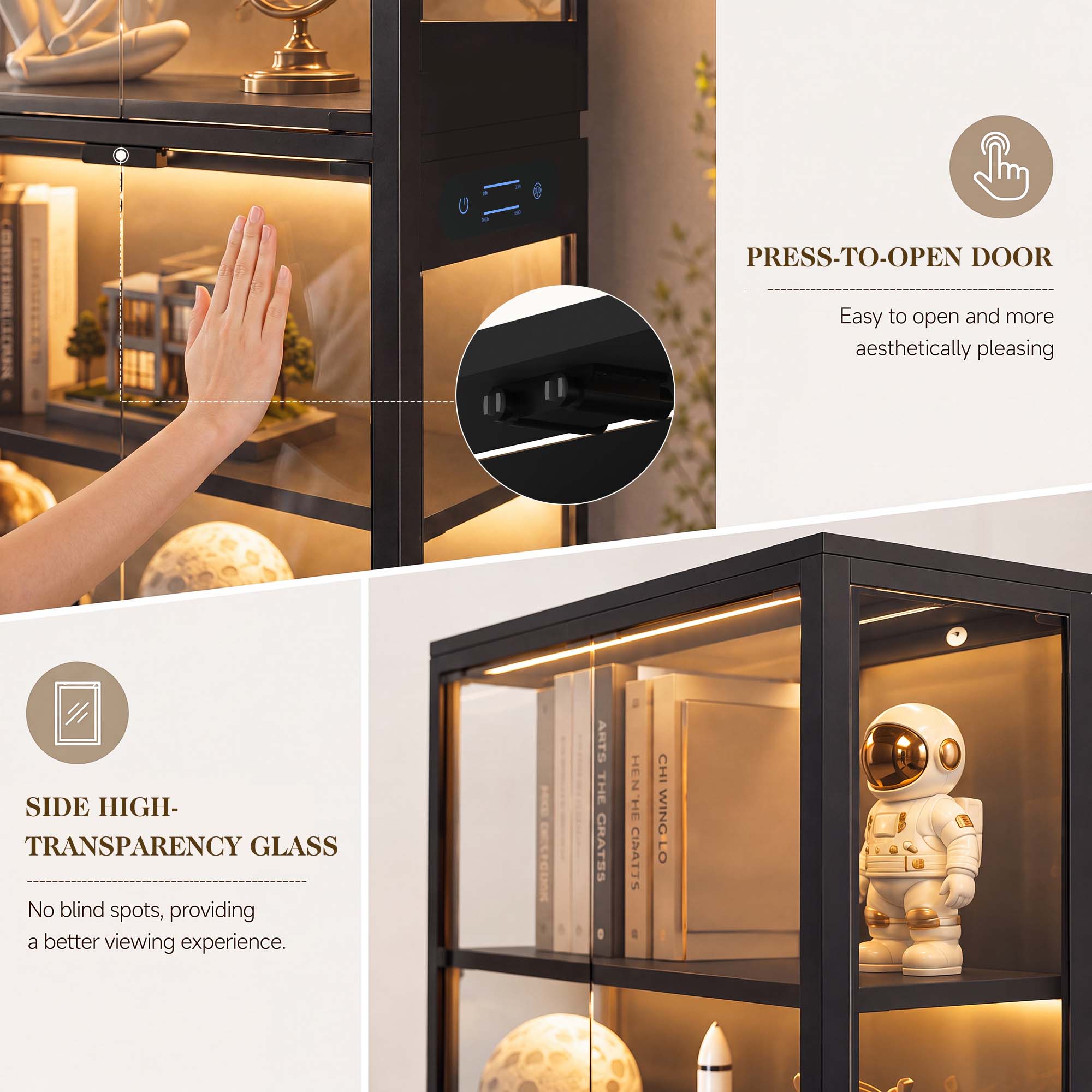 TCGBKAF 5 Katmanlı Cam Kapılı  - Storage & Organization incelemesi ve fiyatı