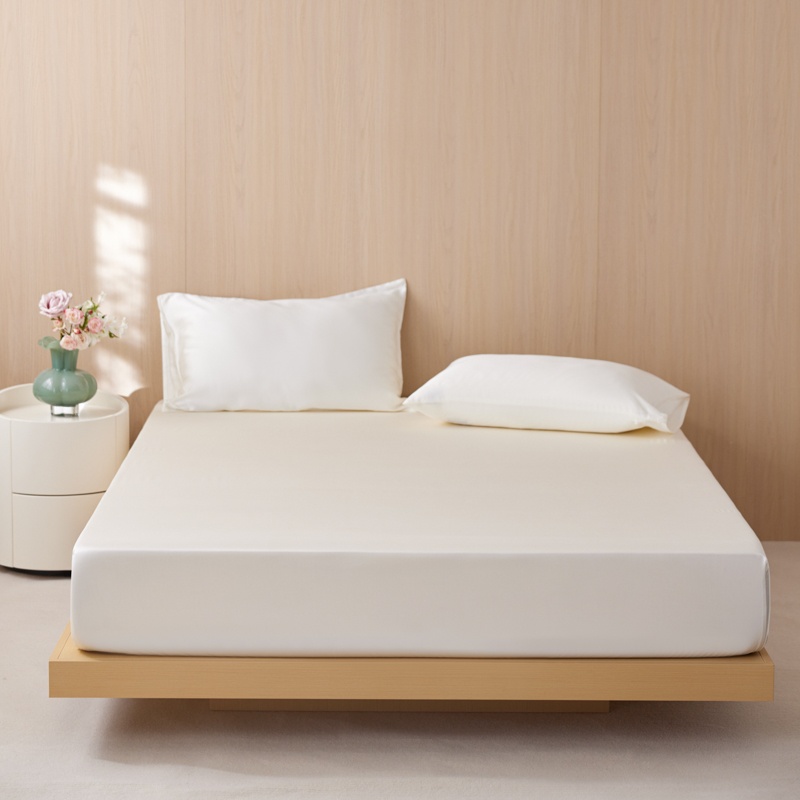 1 adet Lüks Sade Düz Beyaz Ev  - Fitted Bed Sheets Deep Pocket incelemesi ve fiyatı