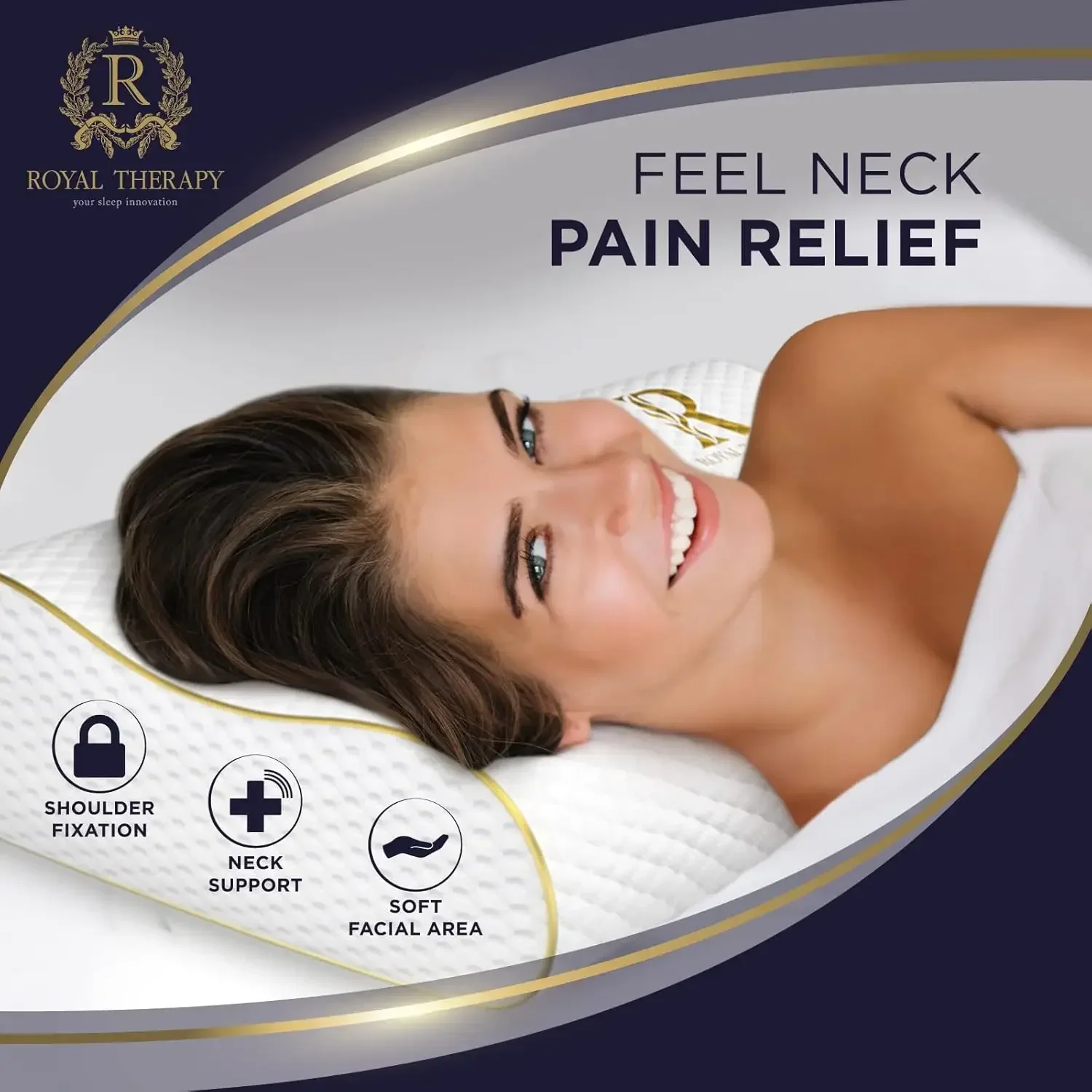2'li Paket Queen Boyutu Hafıza - Memory Foam Orthopedic Pillow Neck Pain incelemesi ve fiyatı