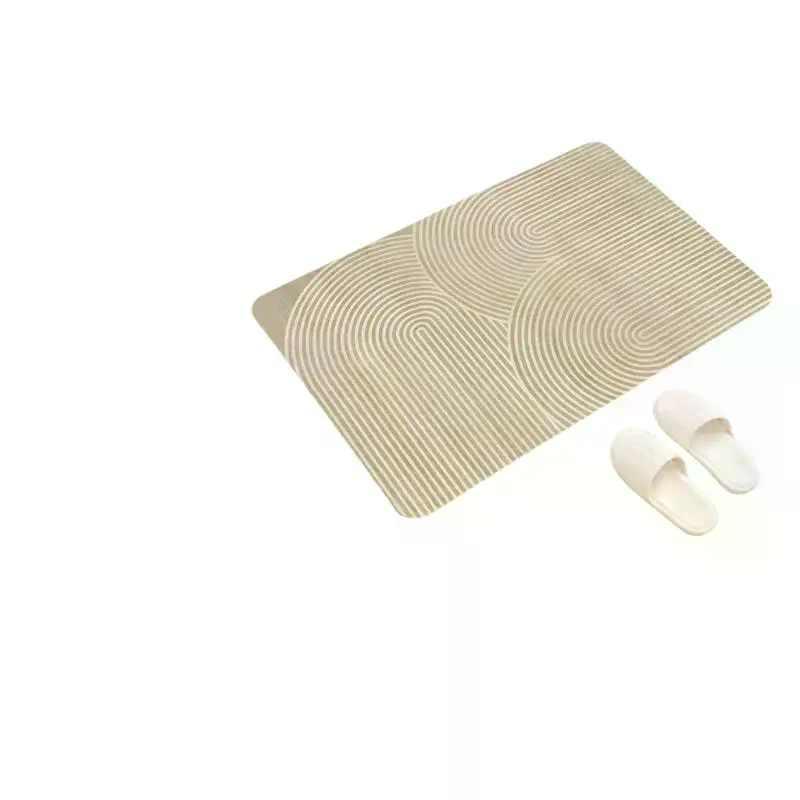 Bej Çizgili Diatomit Banyo Pas - Quick Dry Diatomite Bath Mat incelemesi ve fiyatı