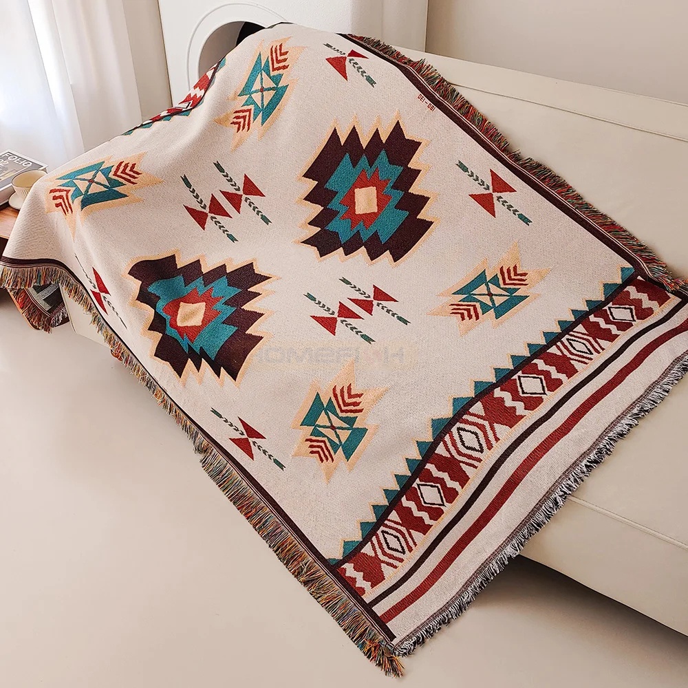 Aztek Battaniyesi Büyük Boy Bo - Boho Throw Blanket Fringe incelemesi ve fiyatı