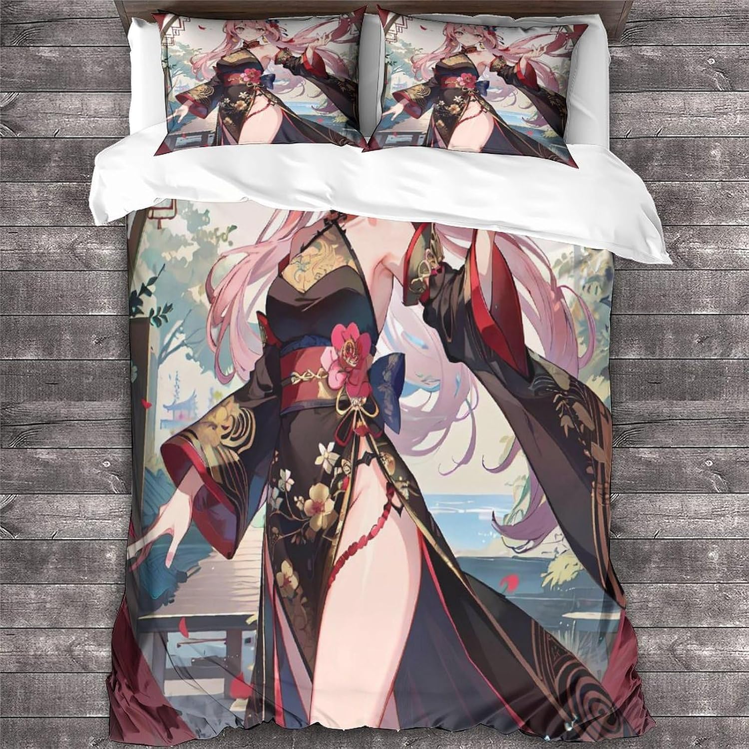 Anime kız nevresim seti karika - Duvet Cover Sets With Zipper incelemesi ve fiyatı