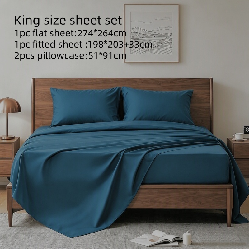 4 Parça King Size Çarşaf Seti  - Fitted Bed Sheets Deep Pocket incelemesi ve fiyatı