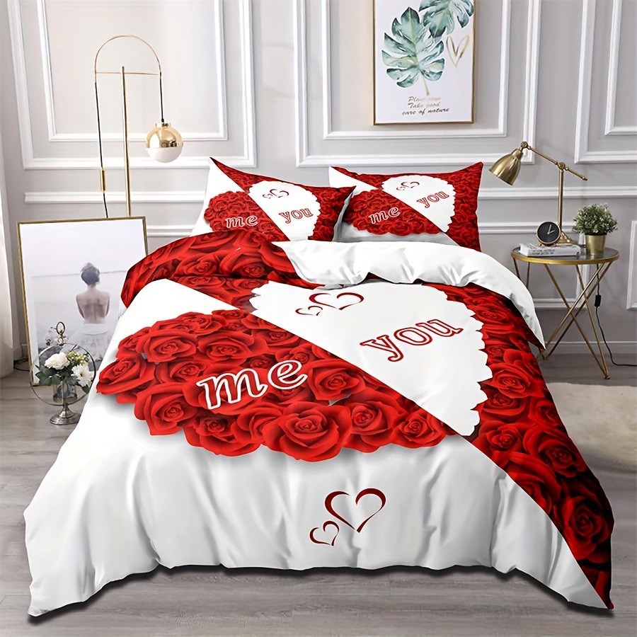Kırmızı Gül Nevresim Takımı Ki - Duvet Cover Sets With Zipper incelemesi ve fiyatı