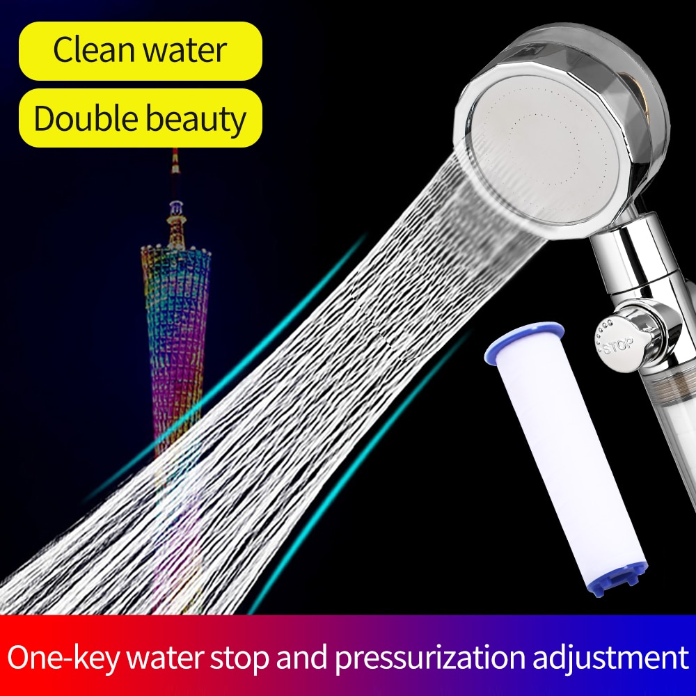 Yeni pervane tahrikli duş başl - High Pressure Shower Head Handheld incelemesi ve fiyatı