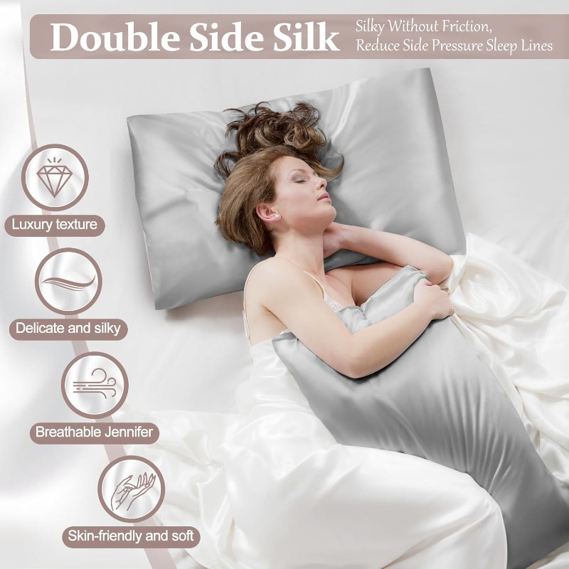 2 adet Saten İpek Yastık Kılıf - Satin Silk Pillowcase Hair Skin incelemesi ve fiyatı