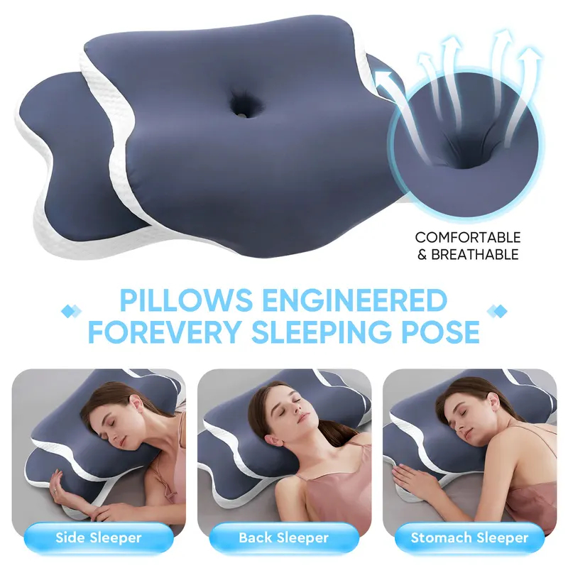 Hafızalı Köpük Yastık Servikal - Memory Foam Orthopedic Pillow Neck Pain incelemesi ve fiyatı