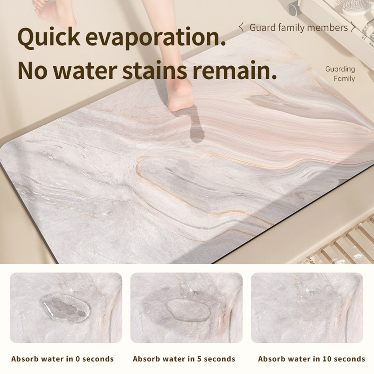 Diyatomlu Toprak Banyo Paspas  - Quick Dry Diatomite Bath Mat incelemesi ve fiyatı