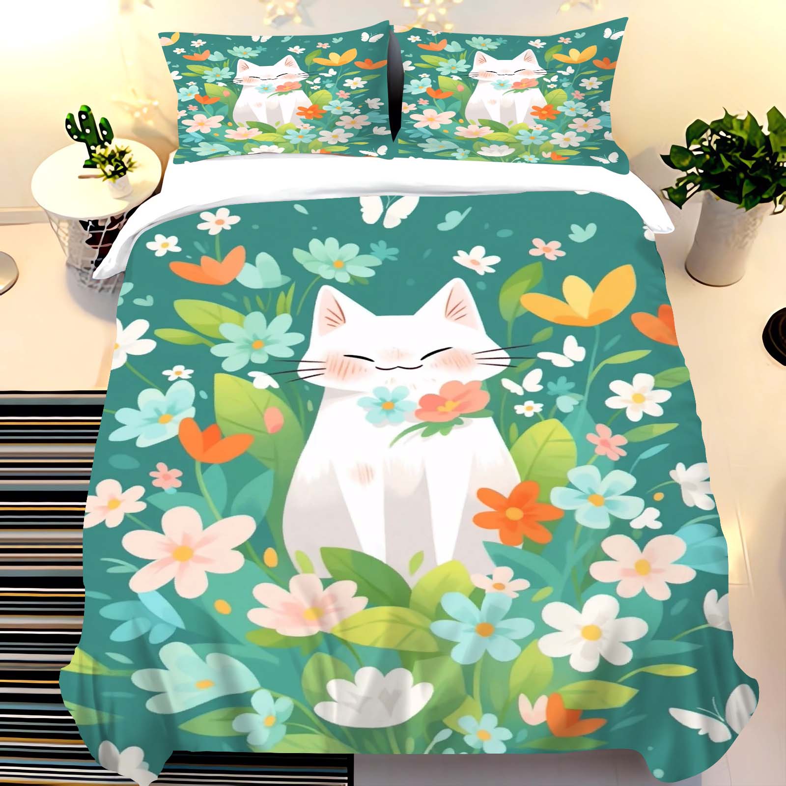 Sevimli Kedi Baskılı Fermuarlı - Duvet Cover Sets With Zipper incelemesi ve fiyatı
