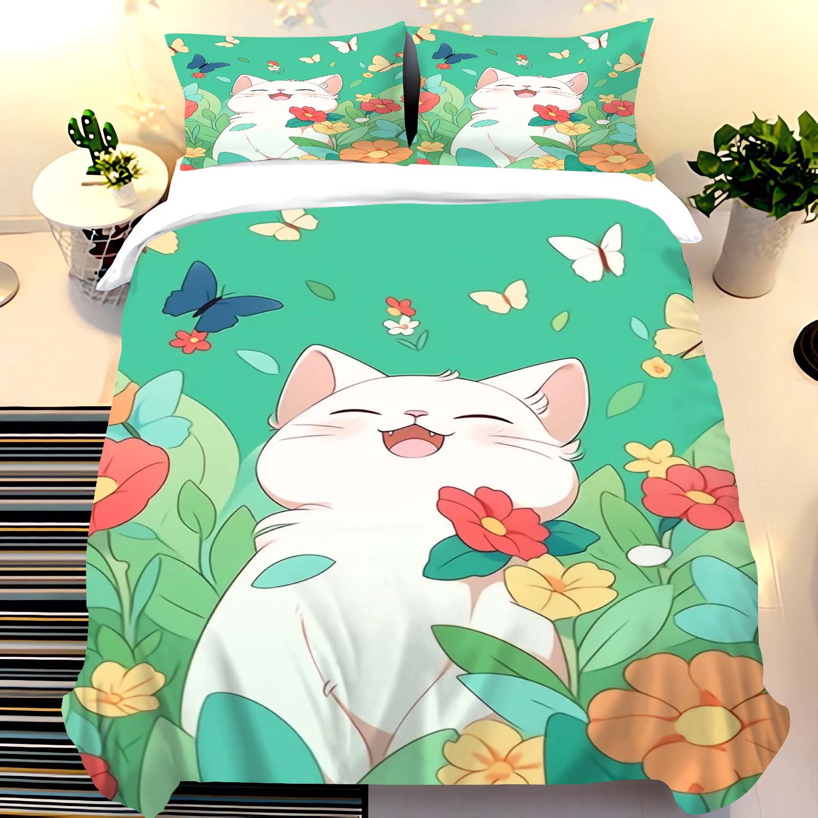Sevimli Kedi Baskılı Fermuarlı - Duvet Cover Sets With Zipper incelemesi ve fiyatı
