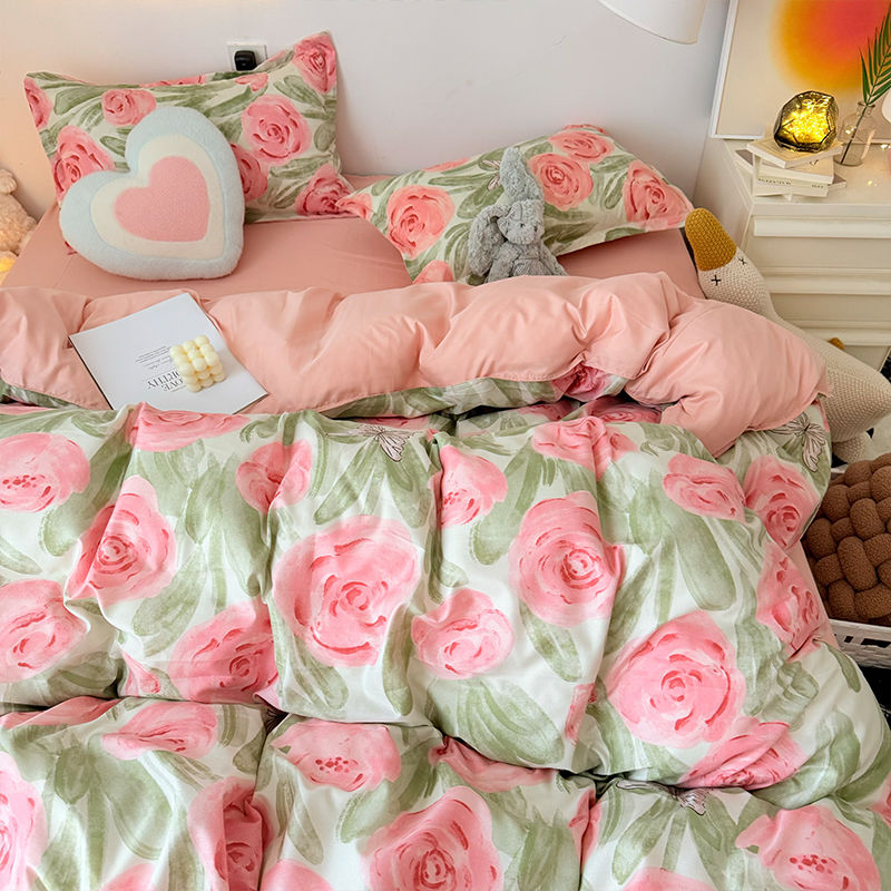 Pembe Gül Nevresim Takımı Ferm - Duvet Cover Sets With Zipper incelemesi ve fiyatı