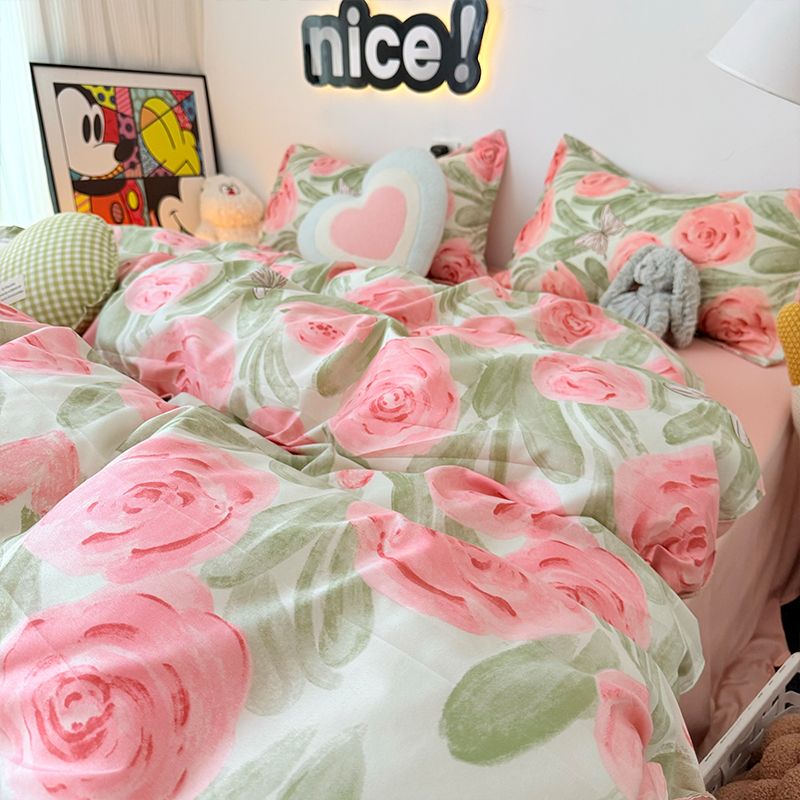 Pembe Gül Nevresim Takımı Ferm - Duvet Cover Sets With Zipper incelemesi ve fiyatı