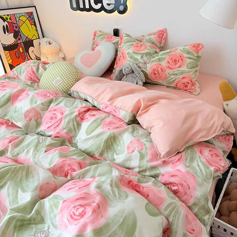 Pembe Gül Nevresim Takımı Ferm - Duvet Cover Sets With Zipper incelemesi ve fiyatı