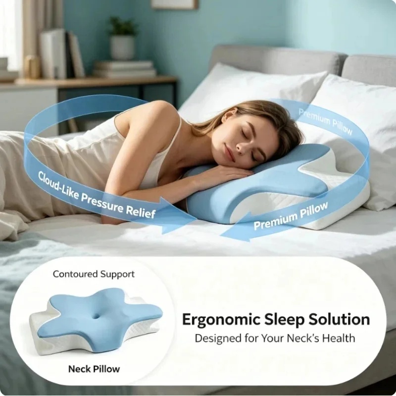 Nefes Alabilen Soğutucu Memory - Memory Foam Orthopedic Pillow Neck Pain incelemesi ve fiyatı