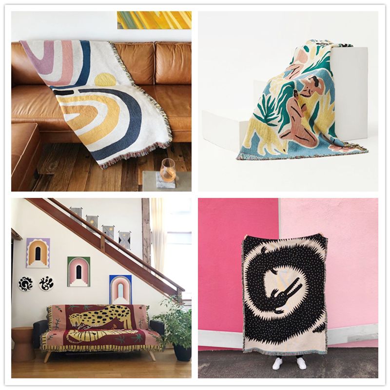 Tekstil Şehir Ins Küçük Sahil  - Boho Throw Blanket Fringe incelemesi ve fiyatı
